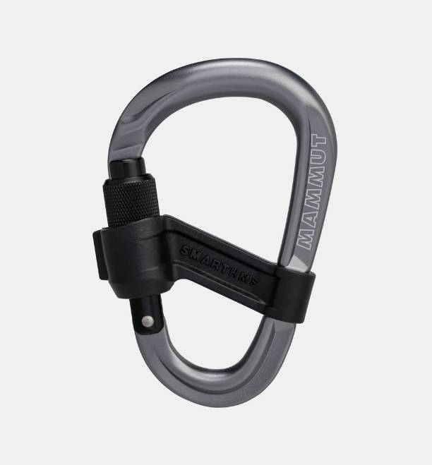 MAMMUT SMART HMS 2.0 SCREWGATE MOSQUETON ANTIGIRO GRIS OSCURO
