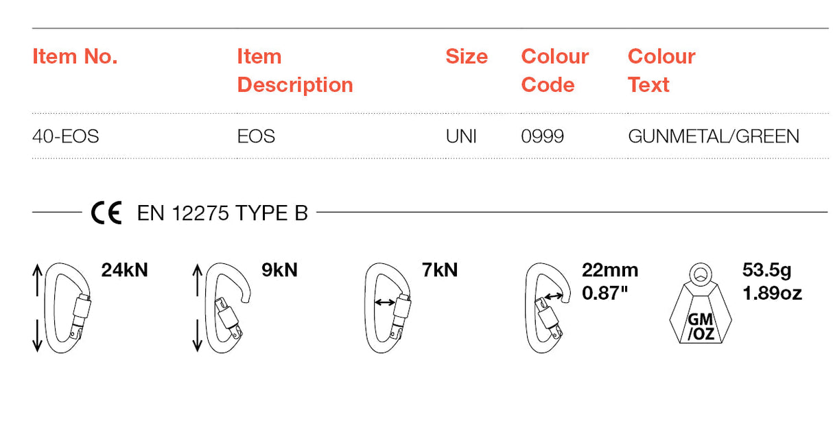 WILD COUNTRY EOS MOSQUETON ROSCA