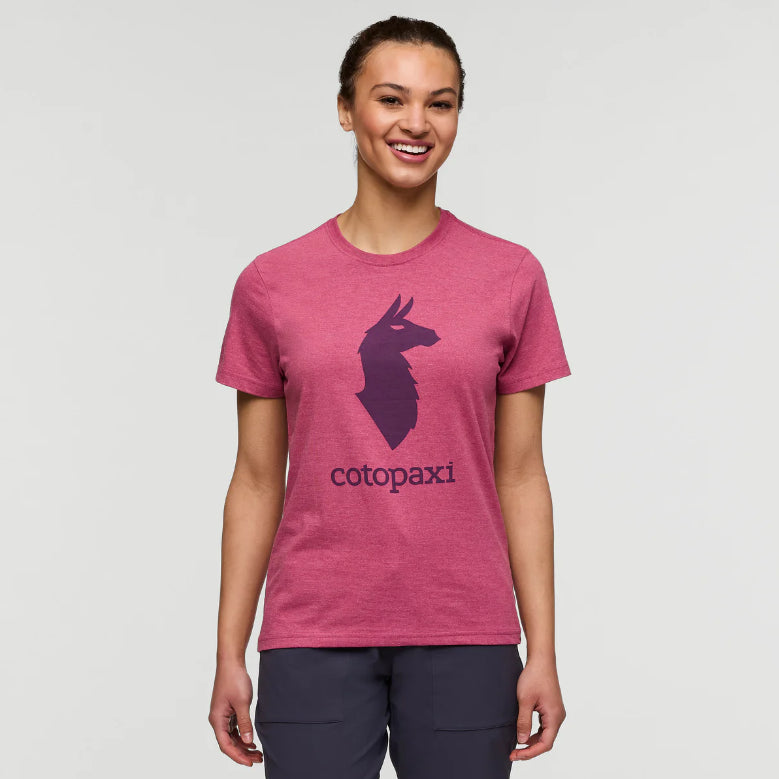 COTOPAXI CAMISETA LLAMA MUJER SANGRIA