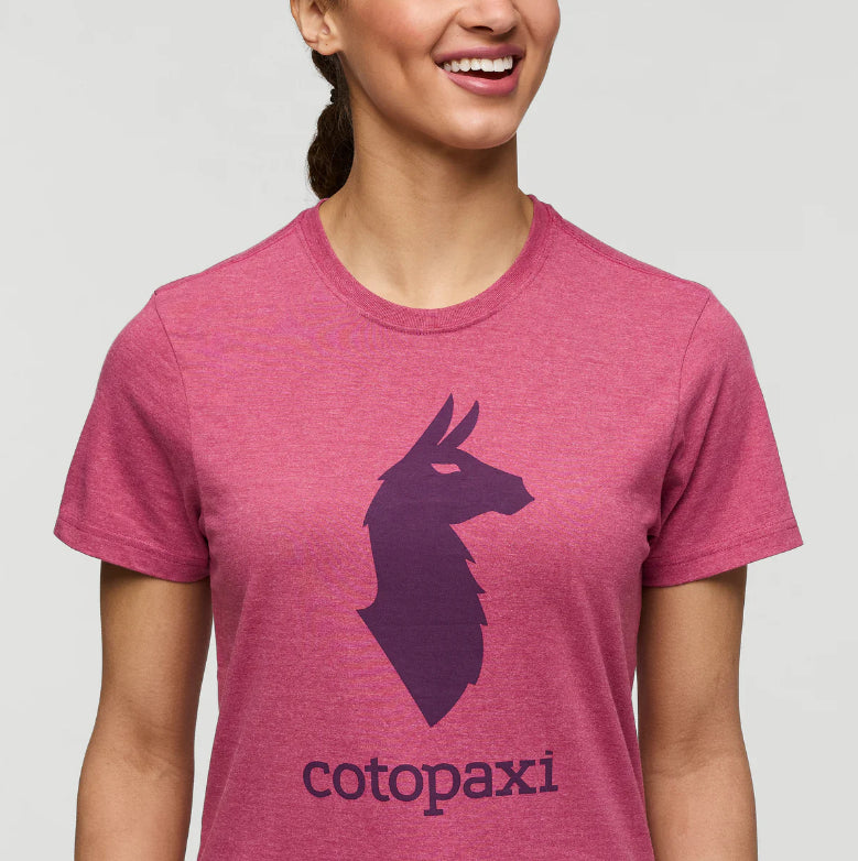 COTOPAXI CAMISETA LLAMA MUJER SANGRIA