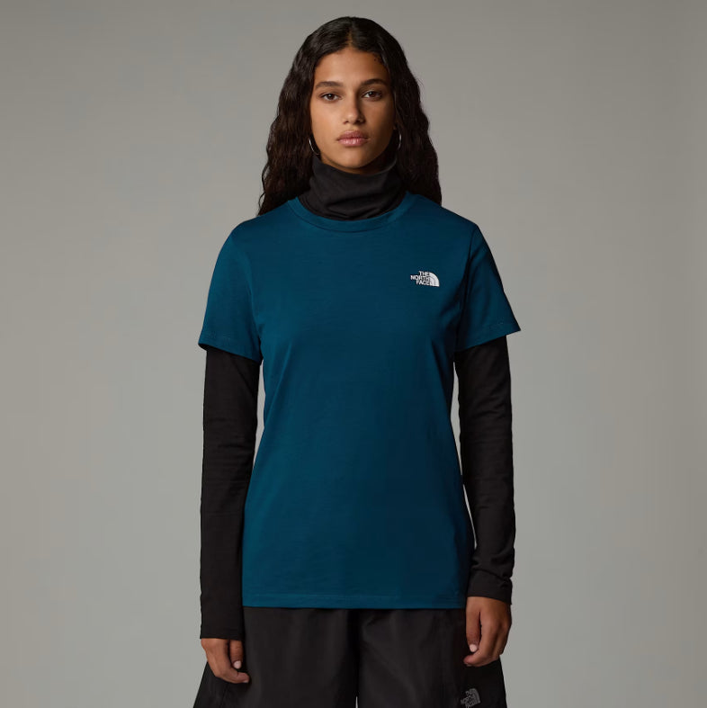 THE NORTH FACE CAMISETA SIMPLE SLIM MUJER MIDNIGHT PETROL