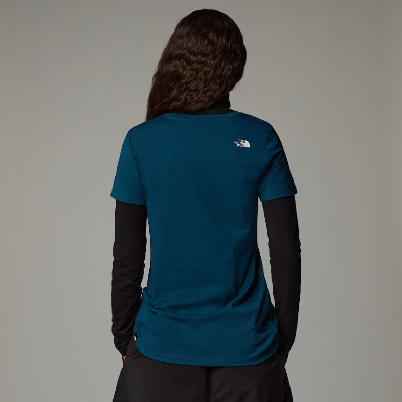 THE NORTH FACE CAMISETA SIMPLE SLIM MUJER MIDNIGHT PETROL