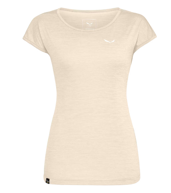 SALEWA PUEZ MELANGE DRY CAMISETA MUJER CREMA