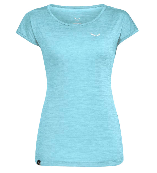 SALEWA PUEZ MELANGE DRY CAMISETA MUJER AZUL CELESTE
