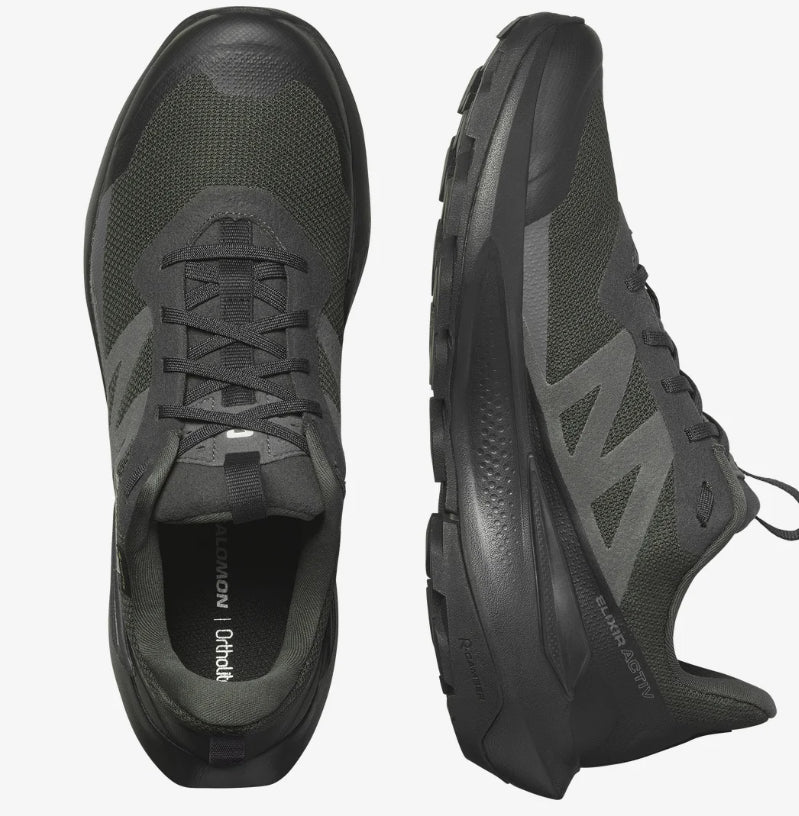 SALOMON ZAPATILLA ELIXIR ACTIV GORETEX BLACK PARA HOMBRE
