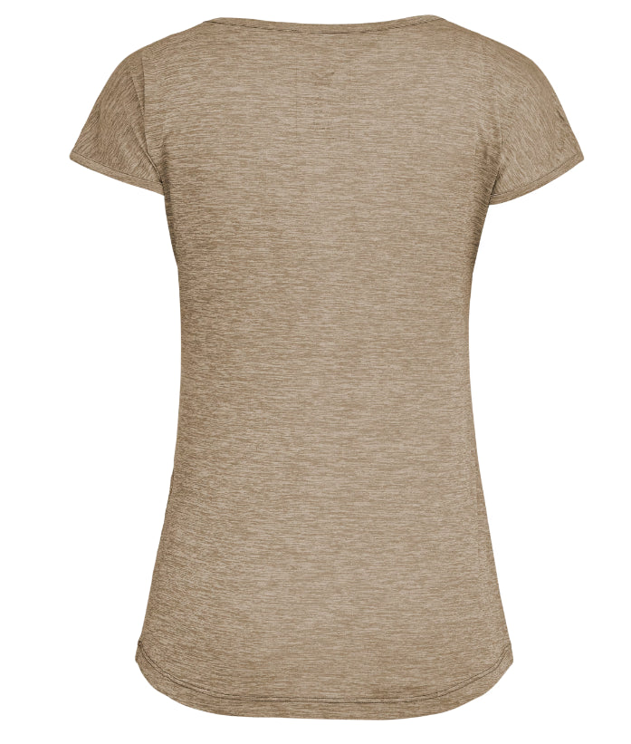 SALEWA PUEZ MELANGE DRY CAMISETA MUJER BEIGE GUICKSAND
