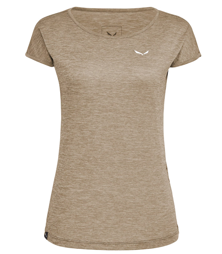 SALEWA PUEZ MELANGE DRY CAMISETA MUJER BEIGE GUICKSAND