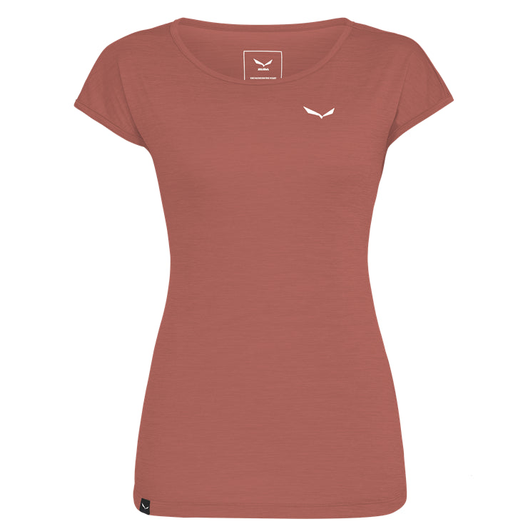 SALEWA PUEZ MELANGE DRY CAMISETA MUJER ETRUSCAN RED