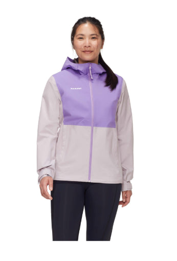 MAMMUT CHAQUETA IMPERMEABLE LINARD GUIDE LIGHT HS MUJER LAVANDA