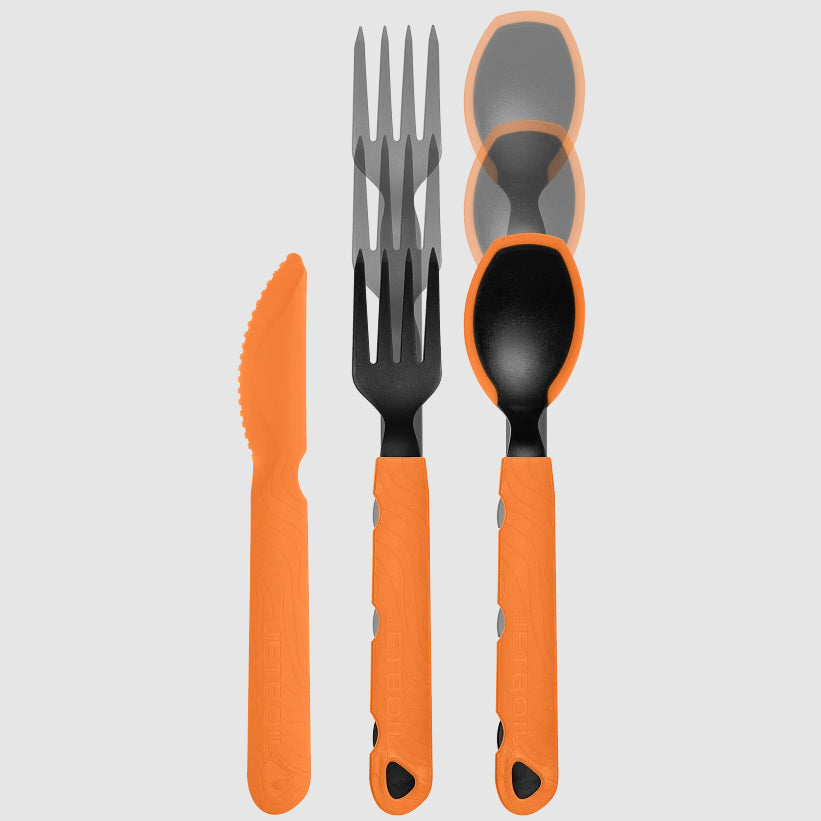 JETBOIL TRAILWARE 3 PIECE SET UTENSILIOS DE COCINA PARA CAMPING