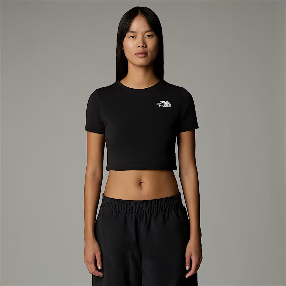 THE NORTH FACE CAMISETA ESSENTIAL CROPPED MUJER TNF BLACK