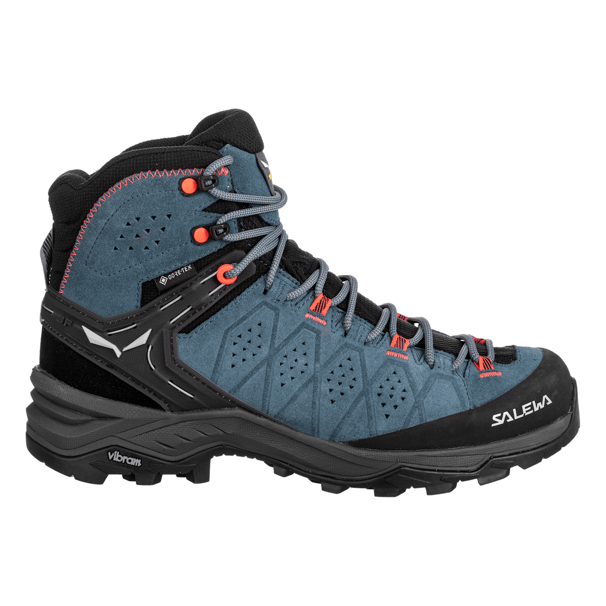 Salewa Alp Trainer 2 Mid GTX mujer Java Blue/Fluo Coral