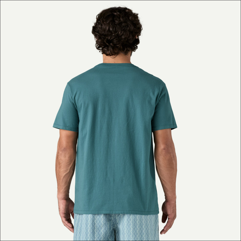 PATAGONIA CAMISETA FLIYING FISH TIDES - ORGANIC POCKET HOMBRE WETLAND BLUE