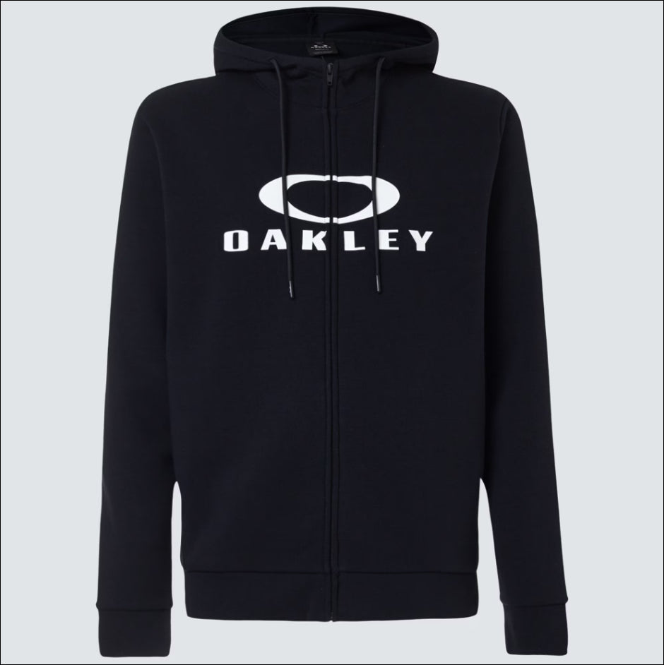 OAKLEY SUDADERA BARK FZ HOODIE2.0 HOMBRE BLACK WHITE