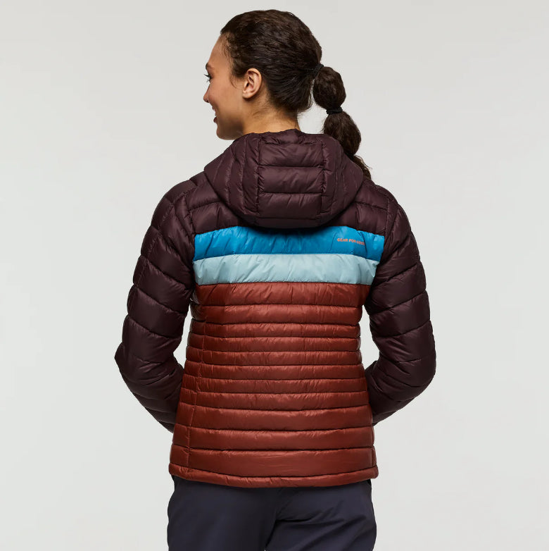 COTOPAXI PLUMAS FUEGO DOWN HOODED MUJER COFFEE
