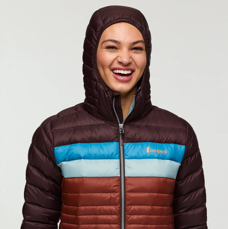 COTOPAXI PLUMAS FUEGO DOWN HOODED MUJER COFFEE