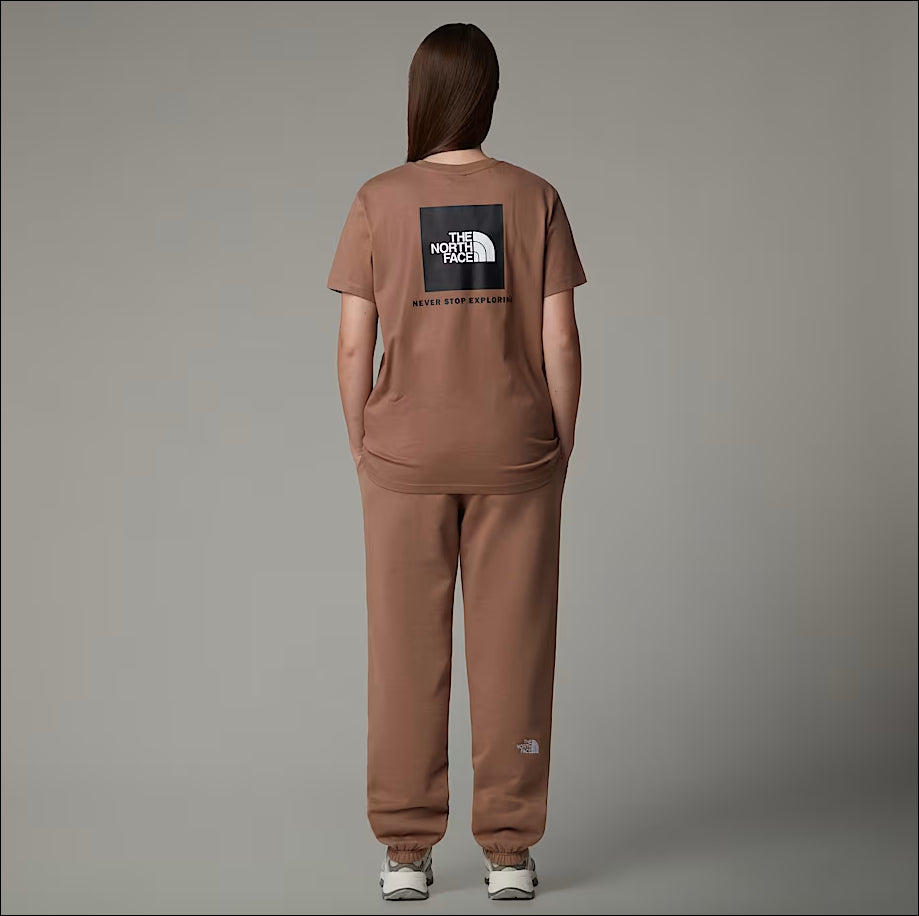 THE NORTH FACE CAMISETA BOX NSE RELAXED MUJER LATTE TNF WHITE