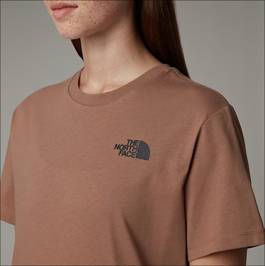 THE NORTH FACE CAMISETA BOX NSE RELAXED MUJER LATTE TNF WHITE