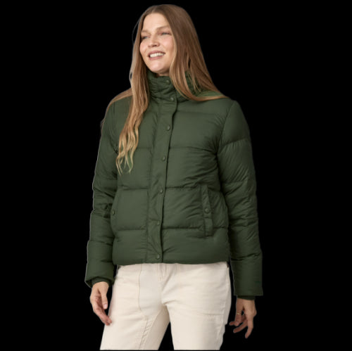 PATAGONIA CHAQUETA PLUMAS SILENT DOWN MUJER PINE GREEN