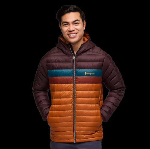 COTOPAXI PLUMAS FUEGO DOWN HOODED HOMBRE COFFEE