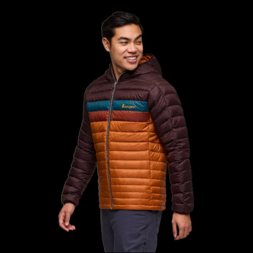 COTOPAXI PLUMAS FUEGO DOWN HOODED HOMBRE COFFEE