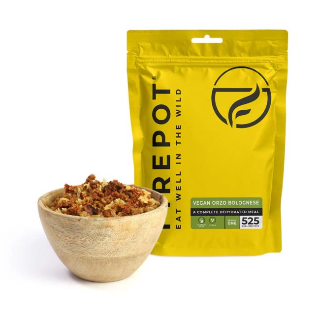 FIREPOT PASTA ORZO CON SALSA BOLOÑESA VEGANA