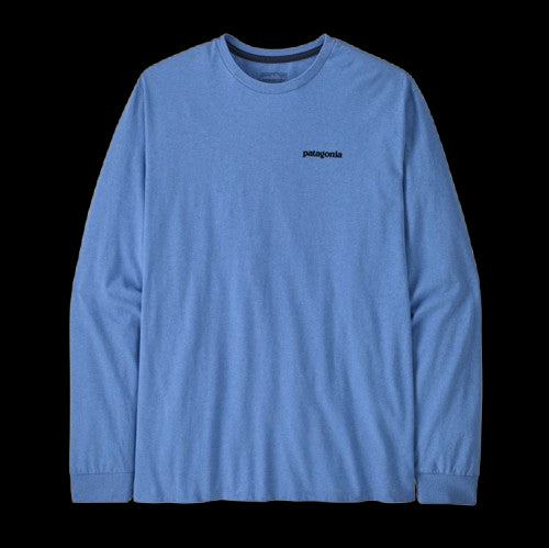 PATAGONIA CAMISETA MANGA LARGA P6 LOGO RESPONSIBILI HOMBRE ABUNDANT BLUE
