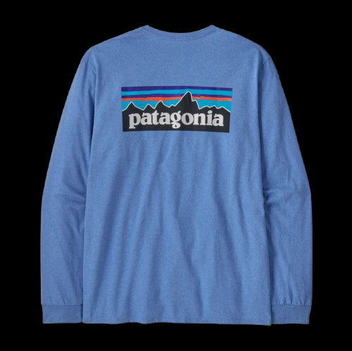 PATAGONIA CAMISETA MANGA LARGA P6 LOGO RESPONSIBILI HOMBRE ABUNDANT BLUE