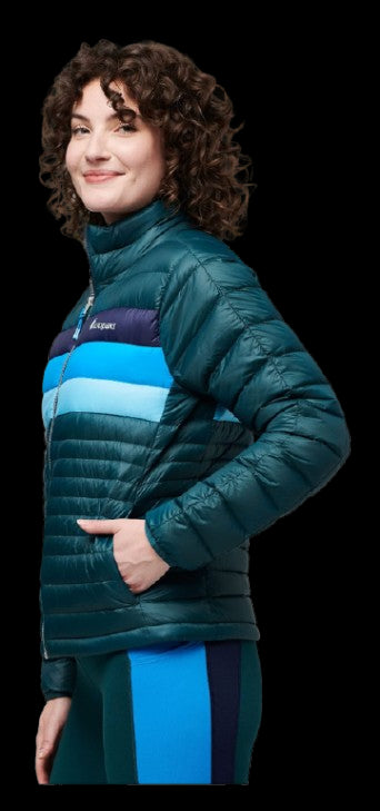 COTOPAXI CHAQUETA FUEGO DOWN MUJER DEEP OCEAN STRIPES