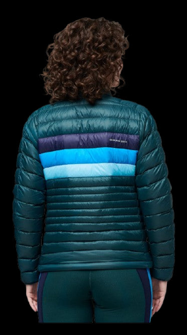 COTOPAXI CHAQUETA FUEGO DOWN MUJER DEEP OCEAN STRIPES