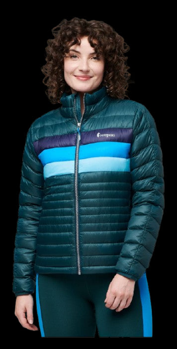 COTOPAXI CHAQUETA FUEGO DOWN MUJER DEEP OCEAN STRIPES