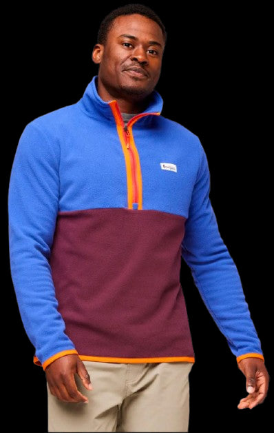 COTOPAXI CHAQUETA AMADO FLEECE PULL OVER 1/2 HOMBRE BLUE VIOLET WINE