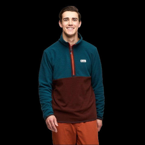 COTOPAXI CHAQUETA AMADO FLEECE PULL OVER 1/2 HOMBRE ABYSS AND CHESTNUT