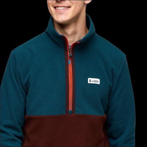 COTOPAXI CHAQUETA AMADO FLEECE PULL OVER 1/2 HOMBRE ABYSS AND CHESTNUT