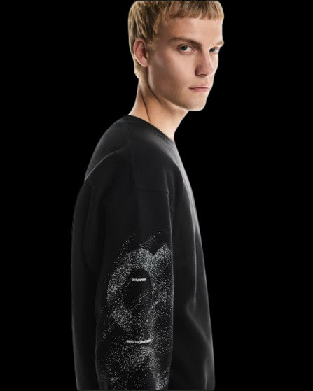 ON RUNNING SUDADERA CLUB CREW GRAPHICS HOMBRE BLACK