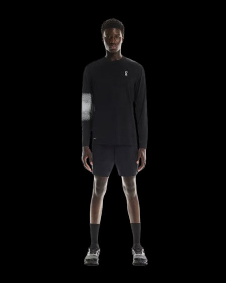 ON RUNNING CAMISETA TRAIN LONG T GRAPHIC HOMBRE BLACK