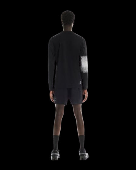 ON RUNNING CAMISETA TRAIN LONG T GRAPHIC HOMBRE BLACK
