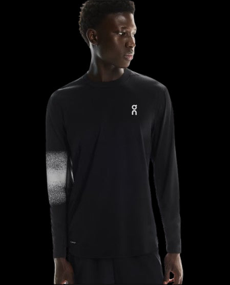 ON RUNNING CAMISETA TRAIN LONG T GRAPHIC HOMBRE BLACK