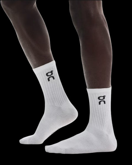 ON RUNNING CALCETIN LOGO SOCK HIGH 3P WHITE
