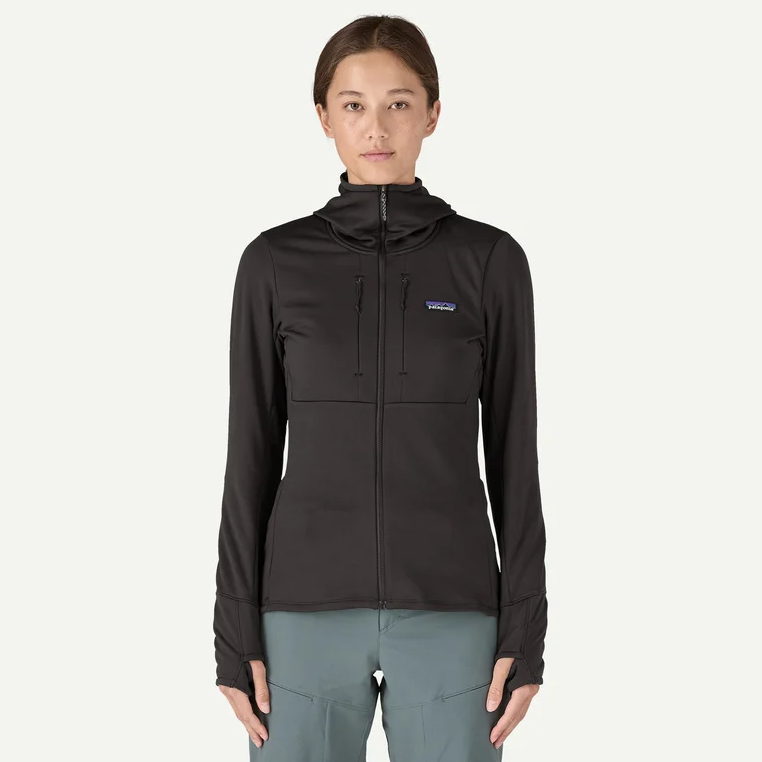 PATAGONIA CHAQUETA R1 THERMAL FULL ZIP HOODY MUJER BLACK