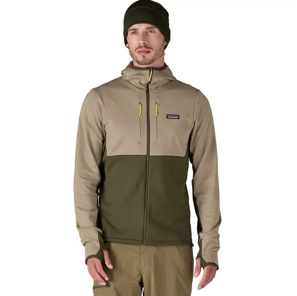 PATAGONIA CHAQUETA R1 THERMAL FULL ZIP HOODY HOMBRE SEABIRD GREY