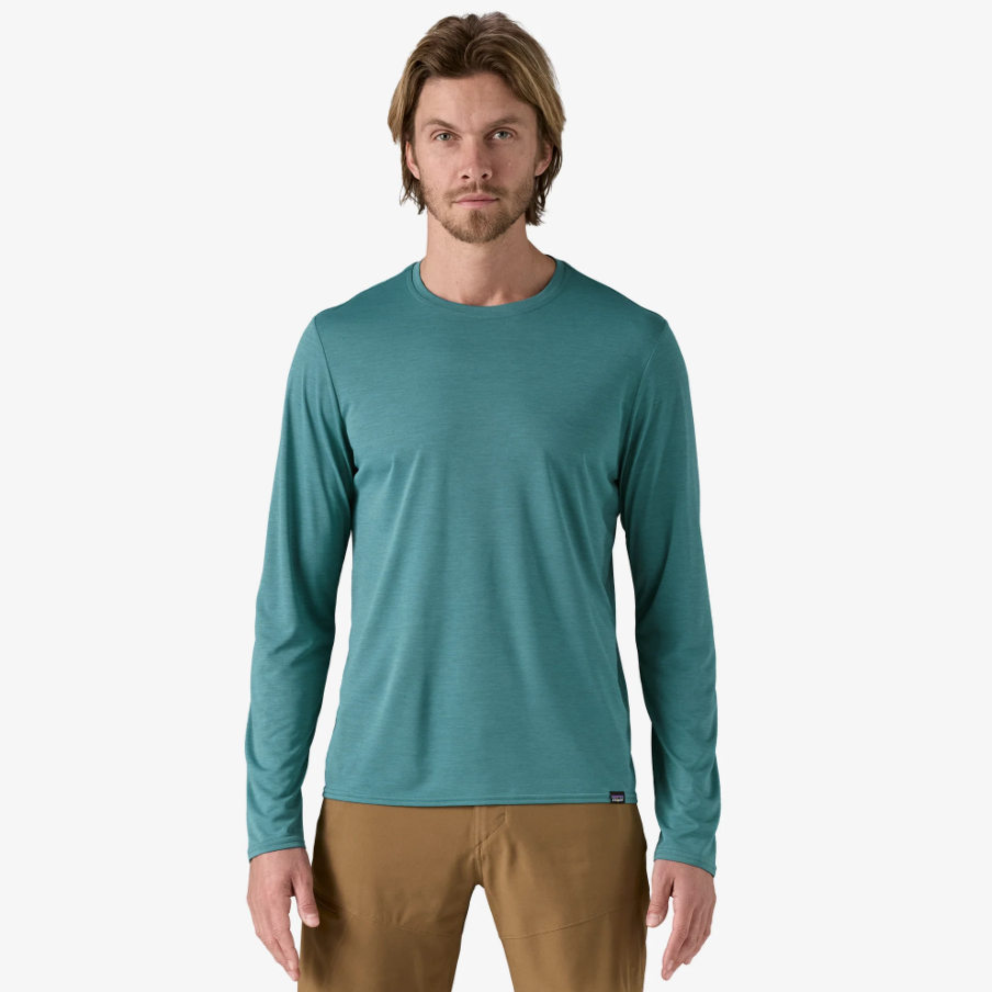 PATAGONIA CAMISETA MANGA LARGA CAP COOL DAILY SHIRT WETLAND BLUE