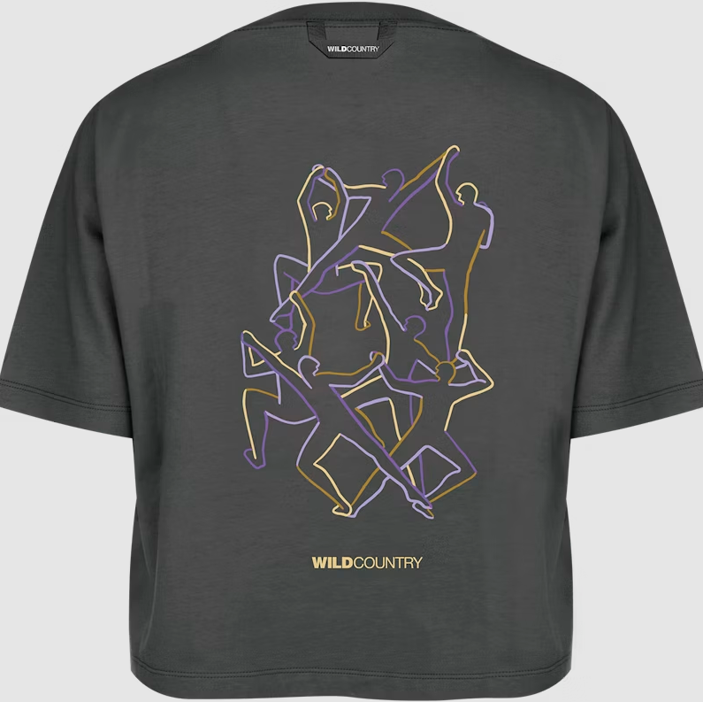 WILDCOUNTRY CAMISETA CROP SEQUENCE MUJER ONYX