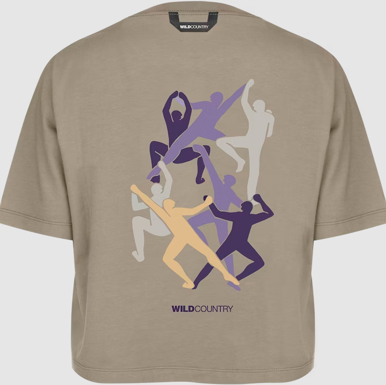 WILDCOUNTRY CAMISETA CROP SEQUENCE MUJER BRINDLE