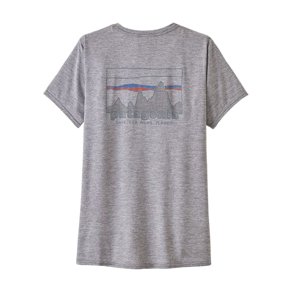 PATAGONIA CAMISETA CAP COOL DAILY GRAPHIC 73´SKYLINE HOMBRE FEATHER GREY