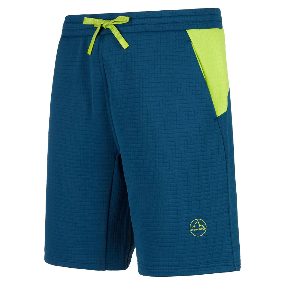 LA SPORTIVA PANTALON CORTO TECHNIQUE HOMBRE STORM BLUE LIME PUNCH