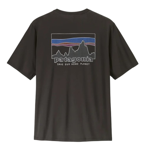 PATAGONIA CAMISETA CAP COOL DAILY 73 SKYLINE BLACK