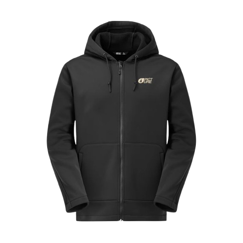PICTURE SUDADERA PARK ZIP TECH HOMBRE BLACK