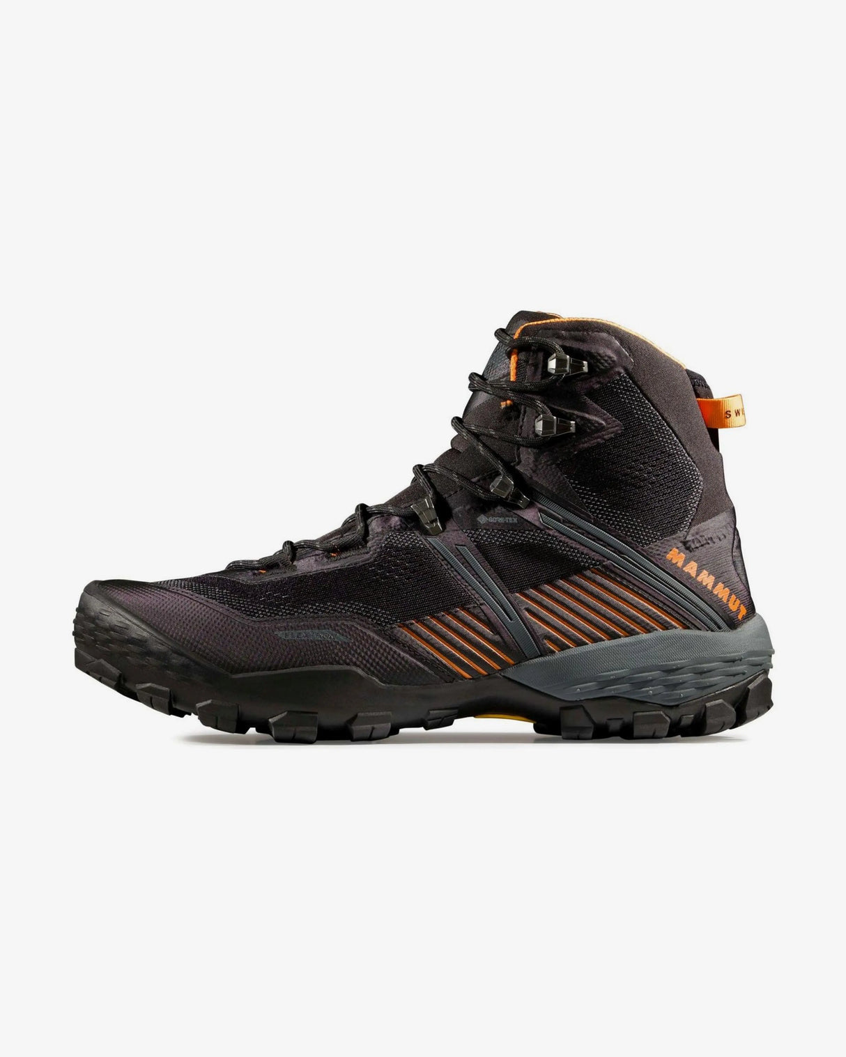 MAMMUT DUCAN 2 HIGH GTX HOMBRE BLACK DARK TANGERINE