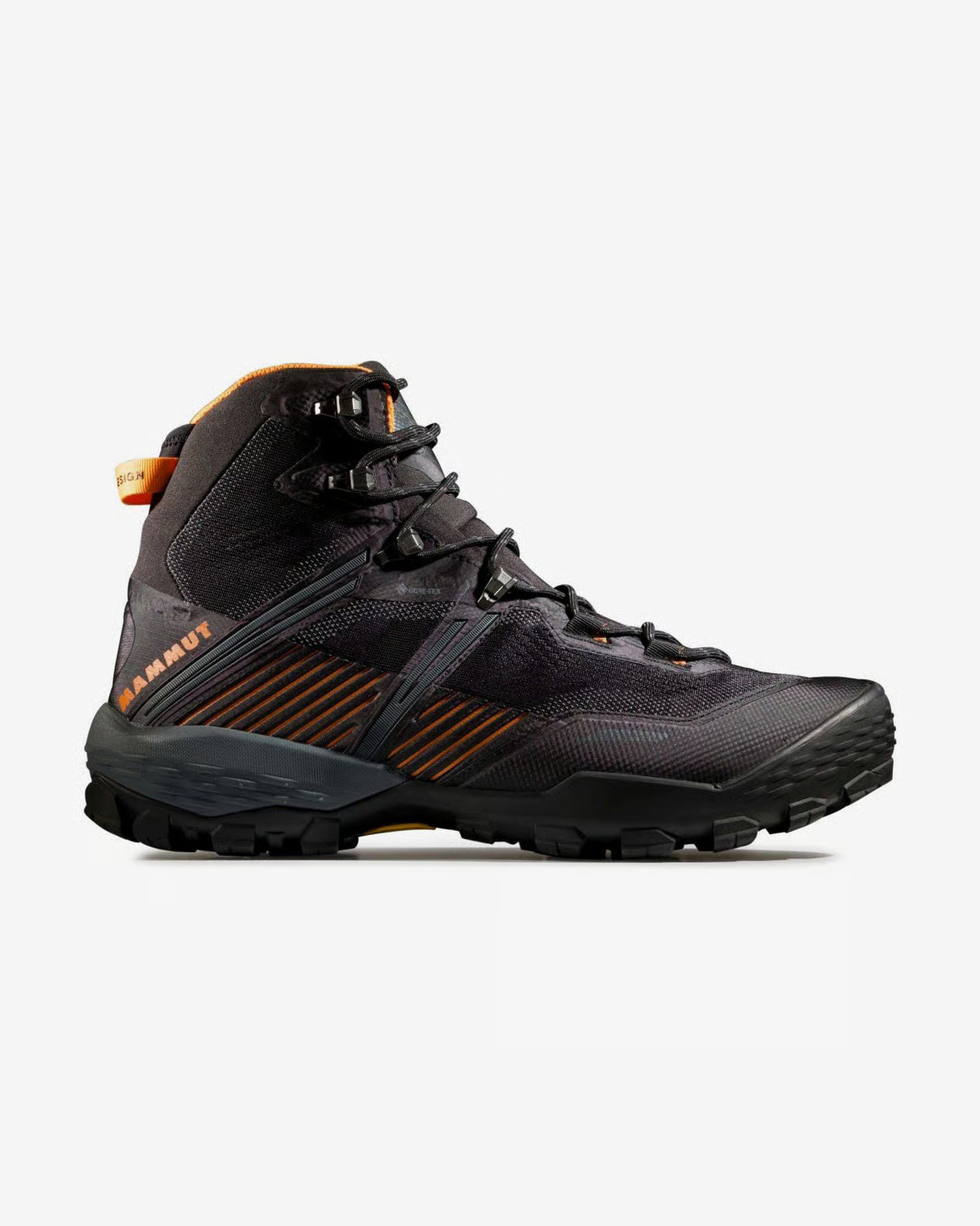 MAMMUT DUCAN 2 HIGH GTX HOMBRE BLACK DARK TANGERINE